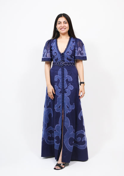 korean dress-v neck