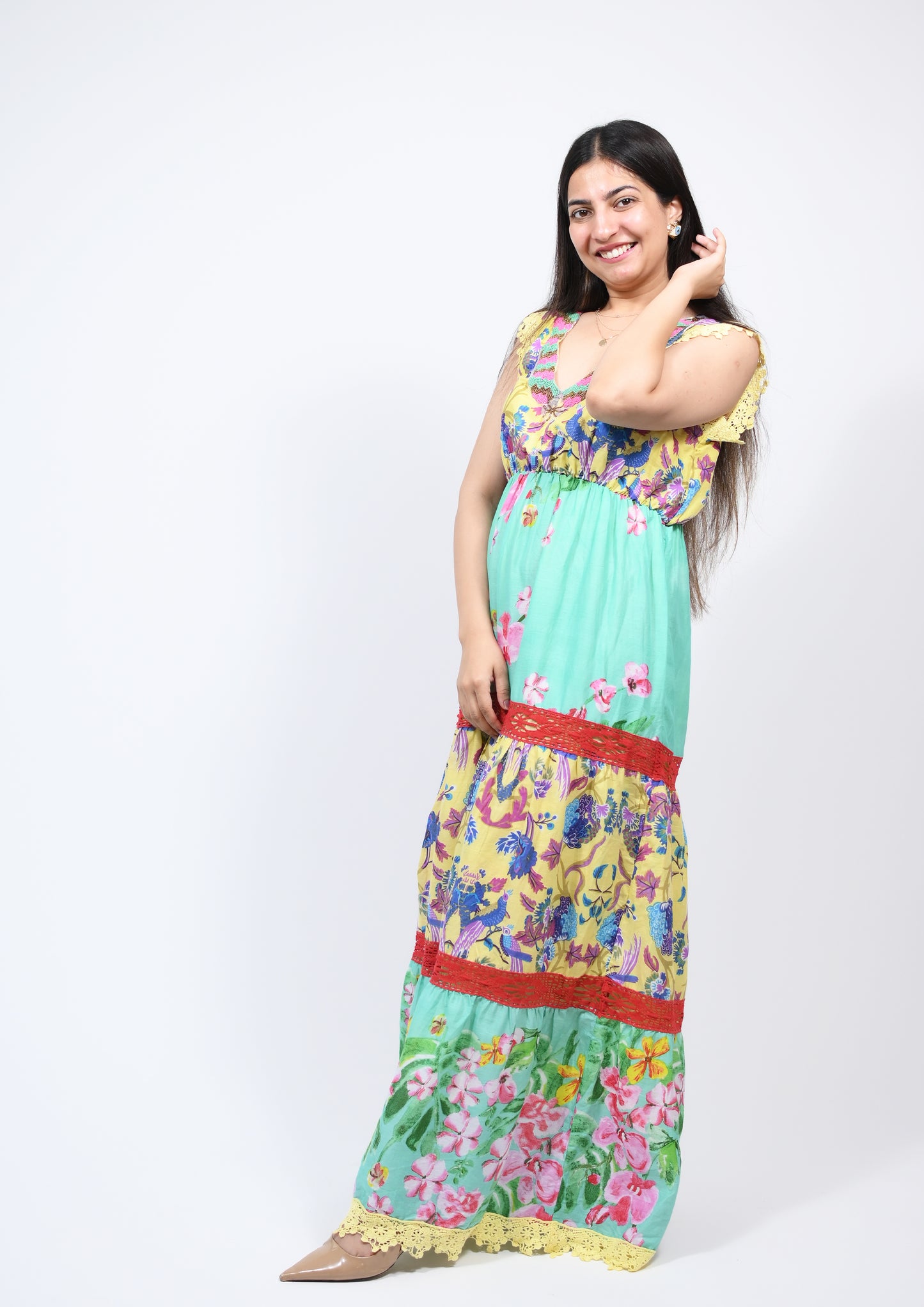 Mandarian boho dress