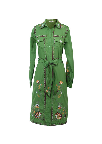 Chameleon dress-green