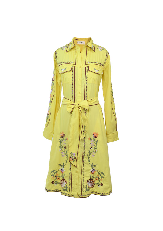 Chameleon dress-yellow