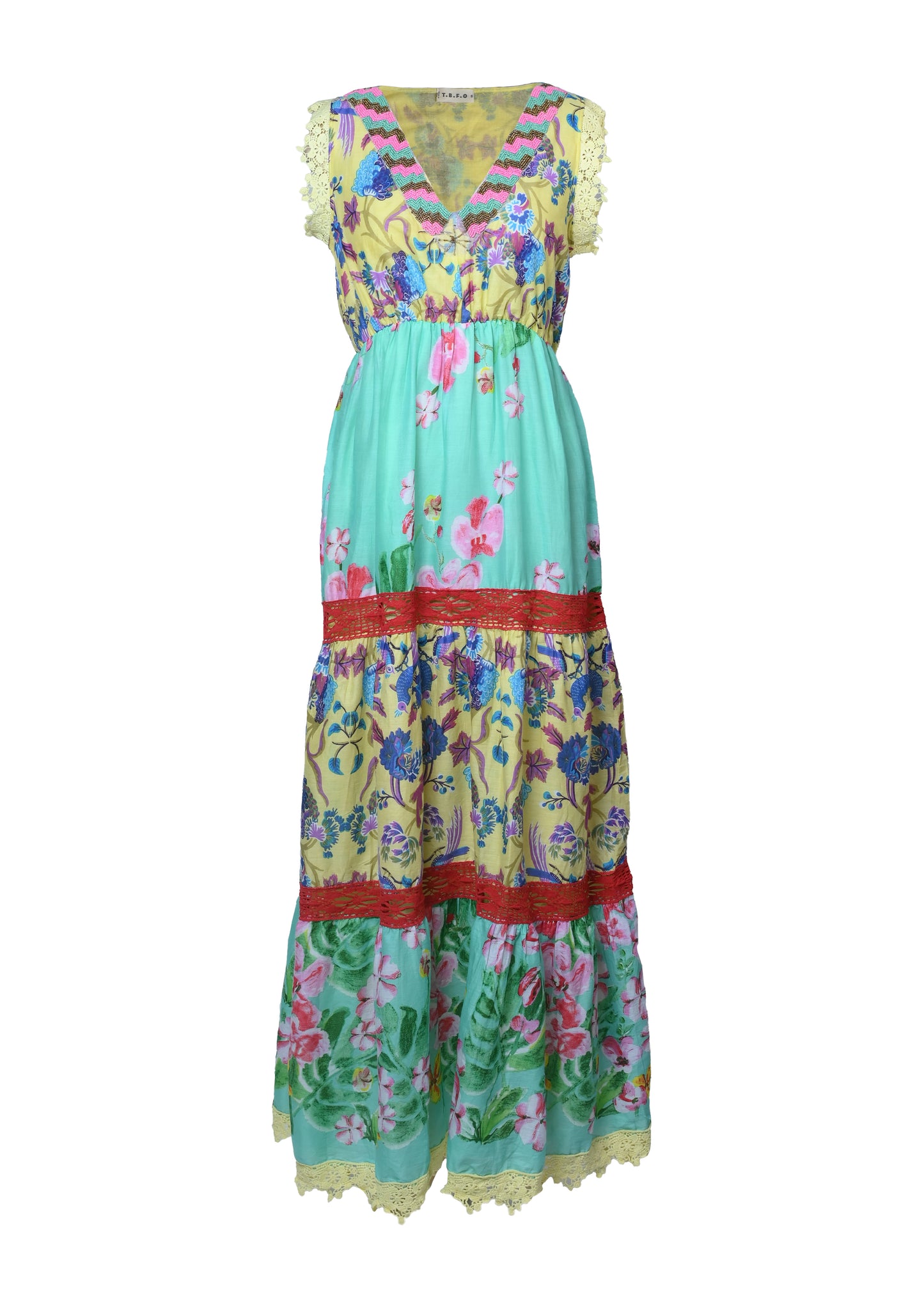 Mandarian boho dress