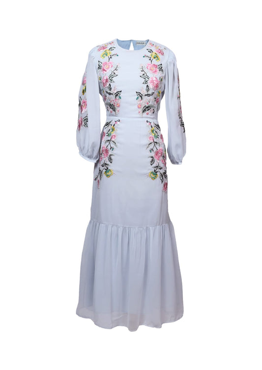 Rose emb dress