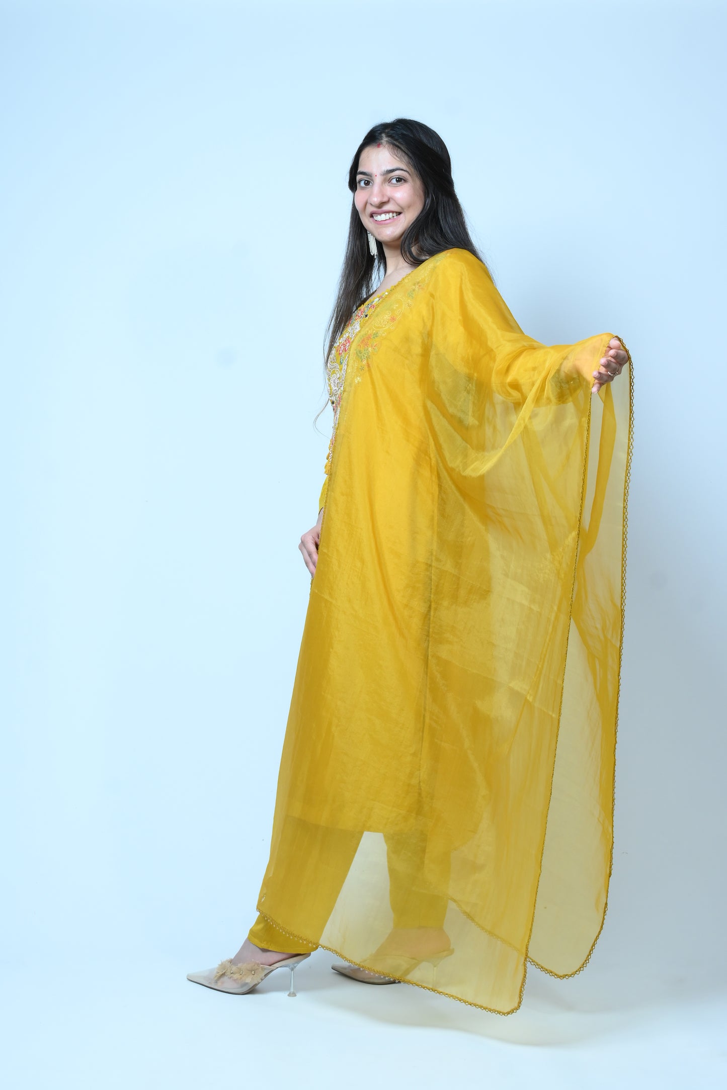 Pataudi festive set-yellow