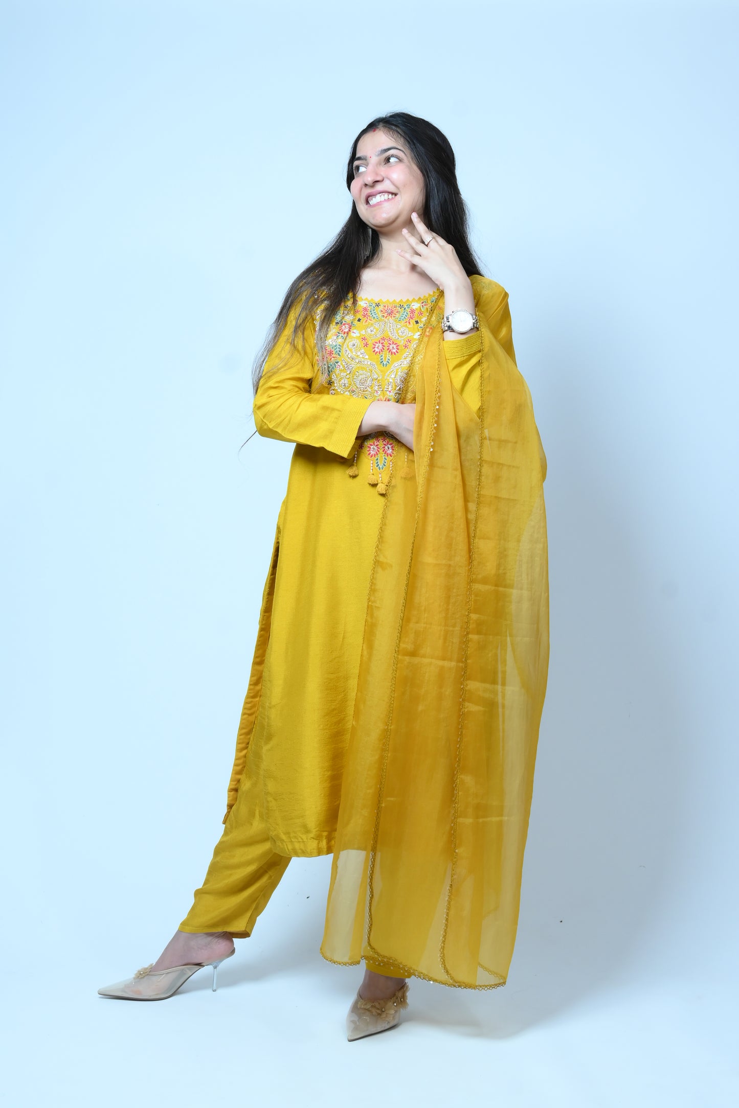 Pataudi festive set-yellow