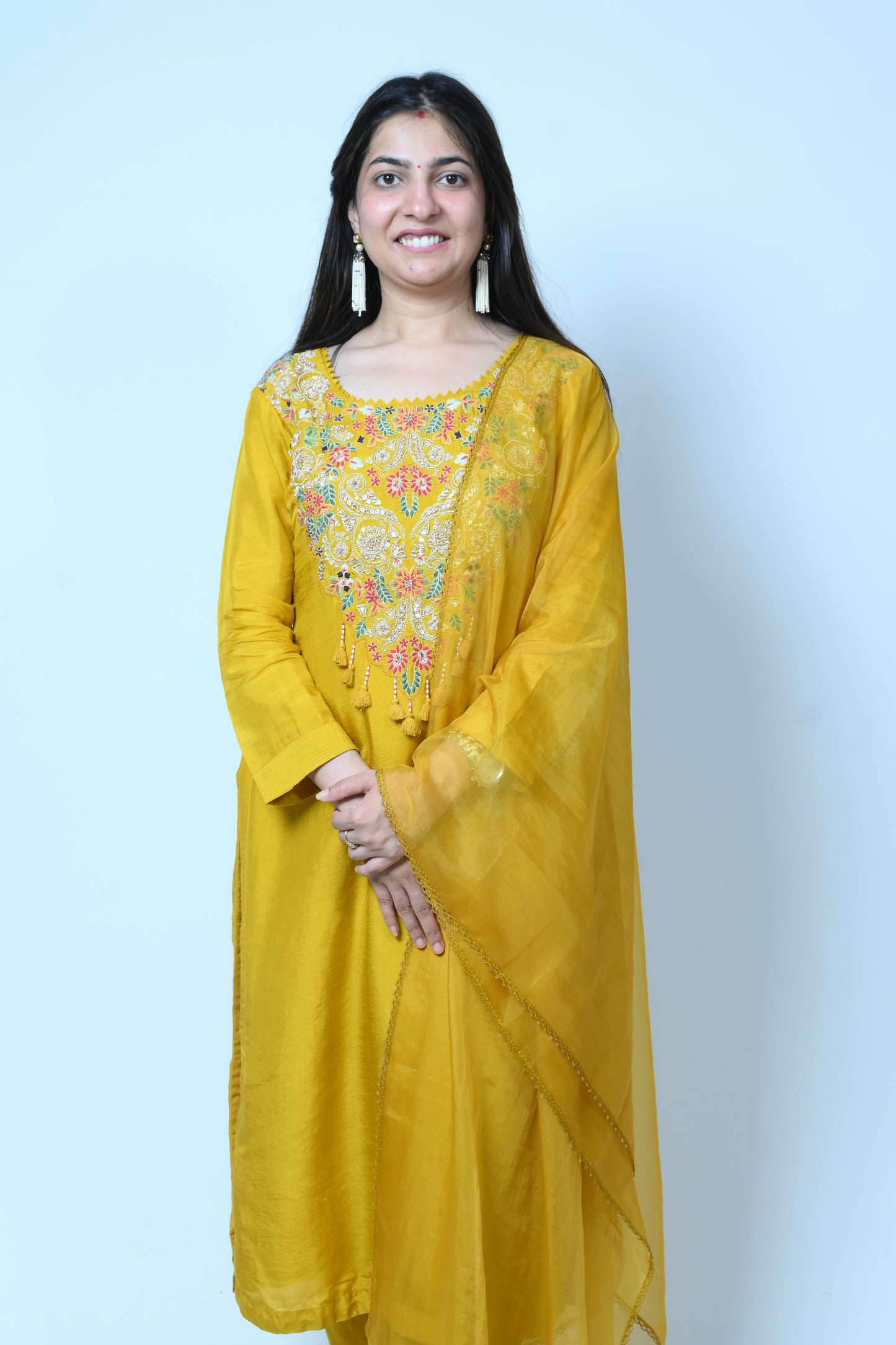 Pataudi festive set-yellow