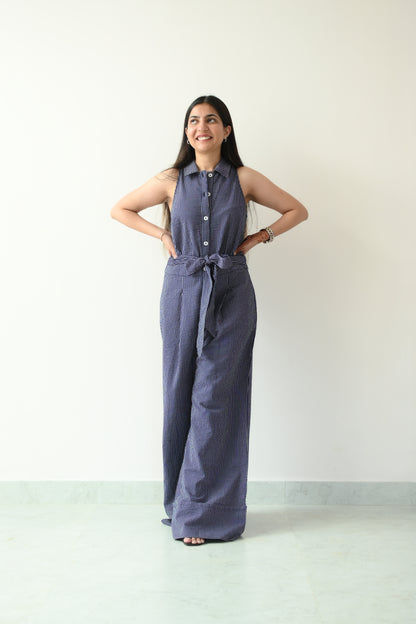 Taxedo jumpsuit