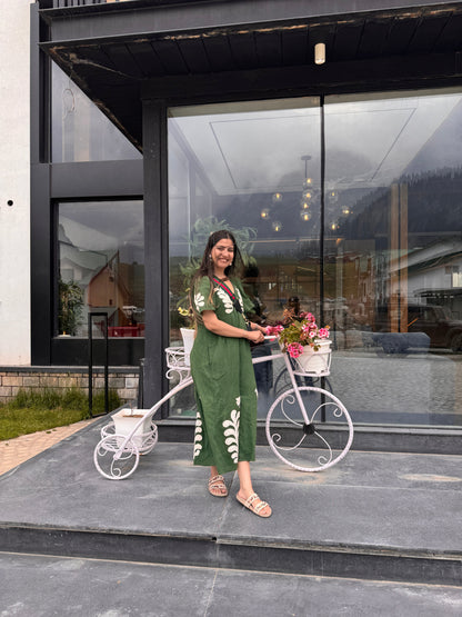 Bird sonmarg dress green - Yáshicá